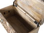 GINER Y COLOMER Baúl de madera de mango con detalles originales multicolor